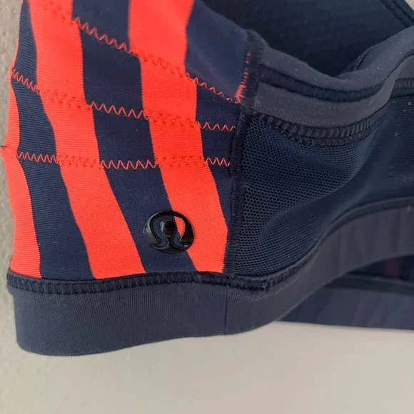 Lululemon Sports Bra Navy and Orange Size Small (4-6) - Picture 2 of 3